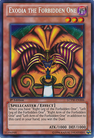 Exodia the Forbidden One [LCYW-EN306] Secret Rare | Anubis Games and Hobby