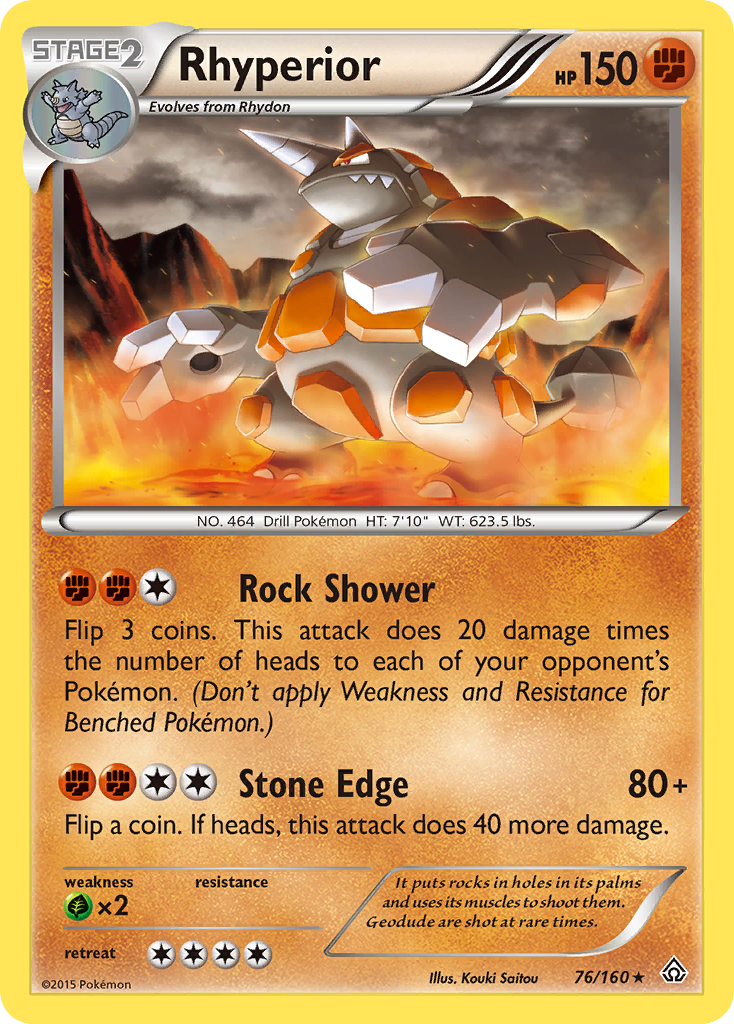 Rhyperior (76/160) [XY: Primal Clash] | Anubis Games and Hobby