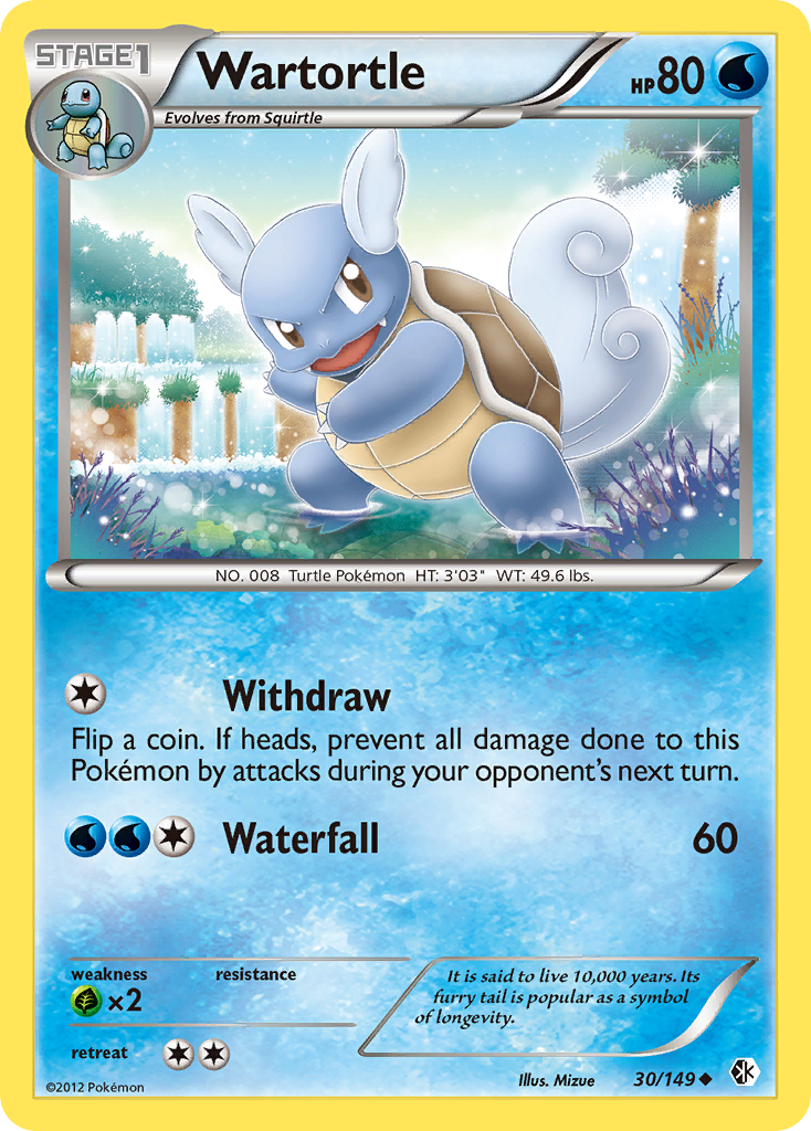 Wartortle (30/149) [Black & White: Boundaries Crossed] | Anubis Games and Hobby