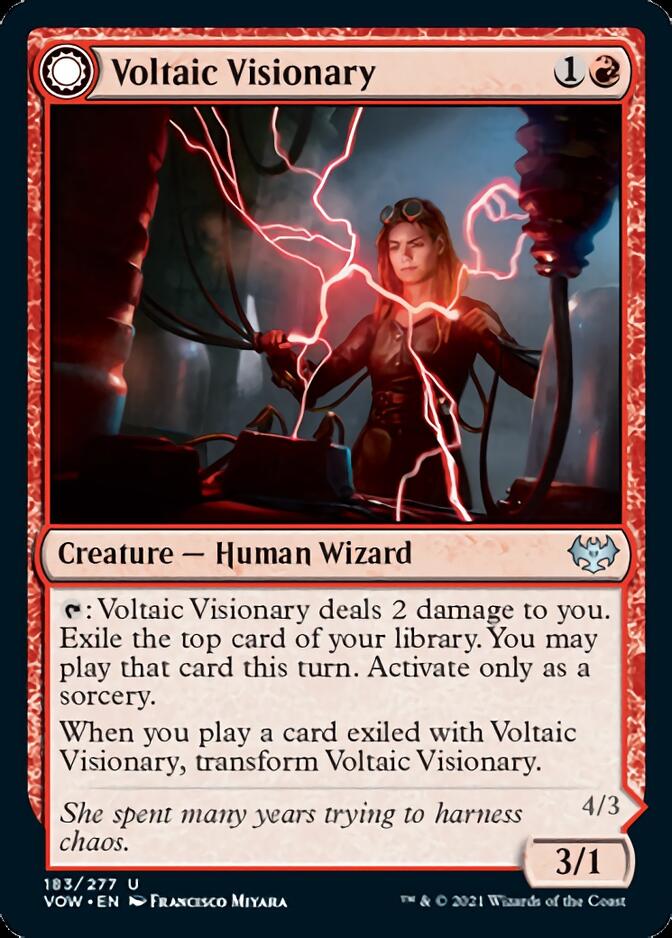 Voltaic Visionary // Volt-Charged Berserker [Innistrad: Crimson Vow] | Anubis Games and Hobby