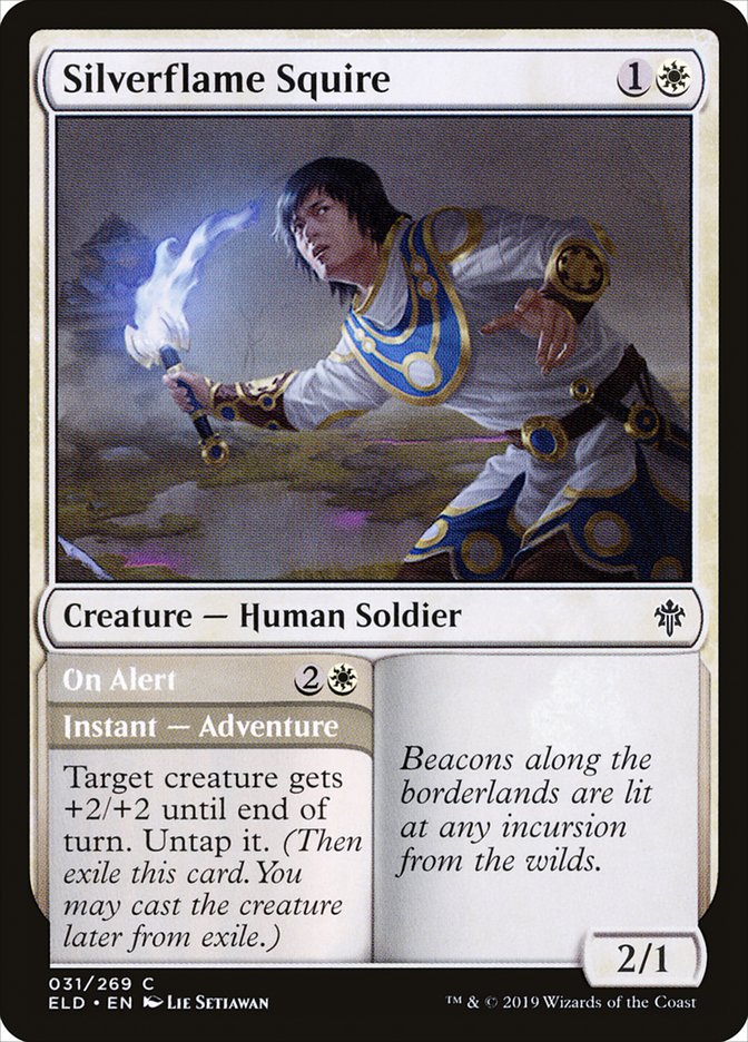 Silverflame Squire // On Alert [Throne of Eldraine] | Anubis Games and Hobby