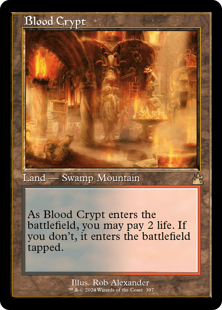 Blood Crypt (Retro) [Ravnica Remastered] | Anubis Games and Hobby