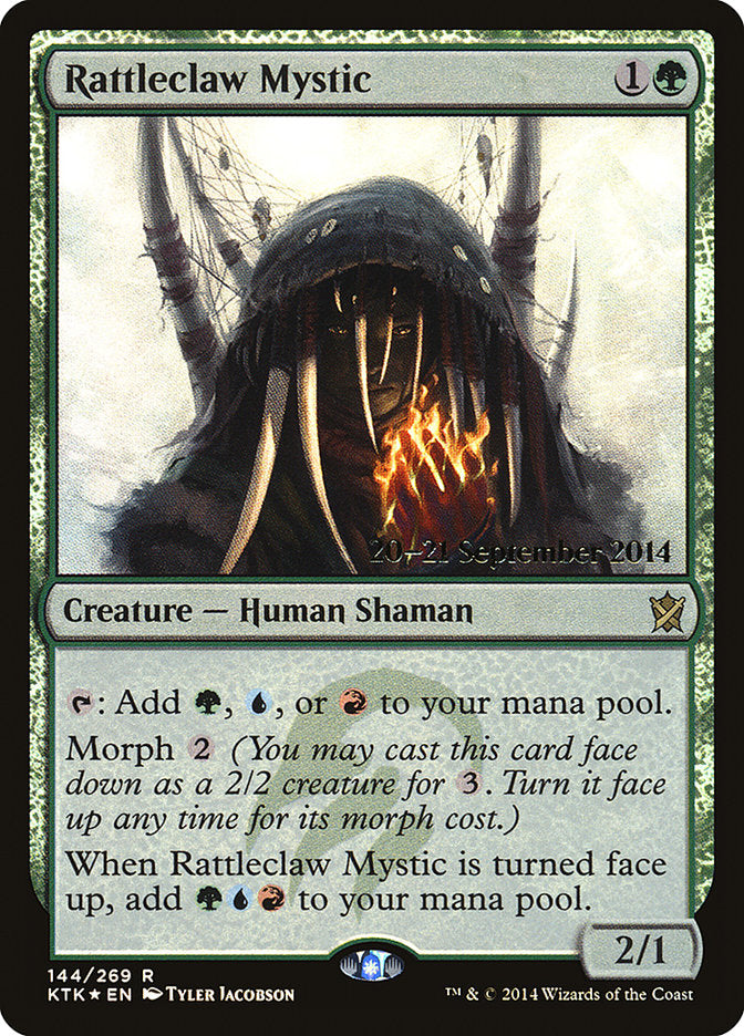 Rattleclaw Mystic [Khans of Tarkir Prerelease Promos] | Anubis Games and Hobby