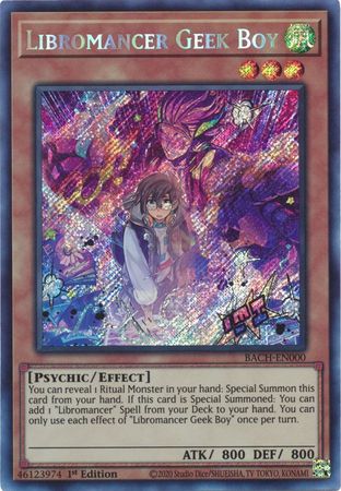 Libromancer Geek Boy [BACH-EN000] Secret Rare | Anubis Games and Hobby