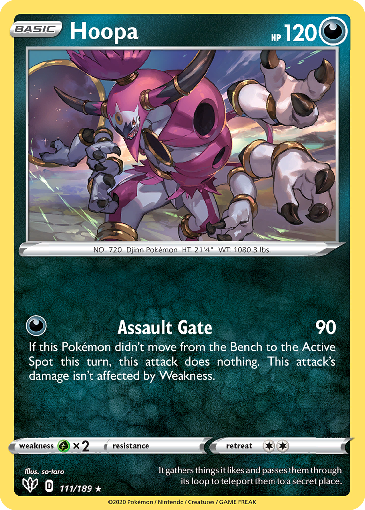 Hoopa (111/189) [Sword & Shield: Darkness Ablaze] | Anubis Games and Hobby