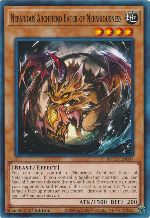 Nefarious Archfiend Eater of Nefariousness [SDCH-EN007] Common | Anubis Games and Hobby