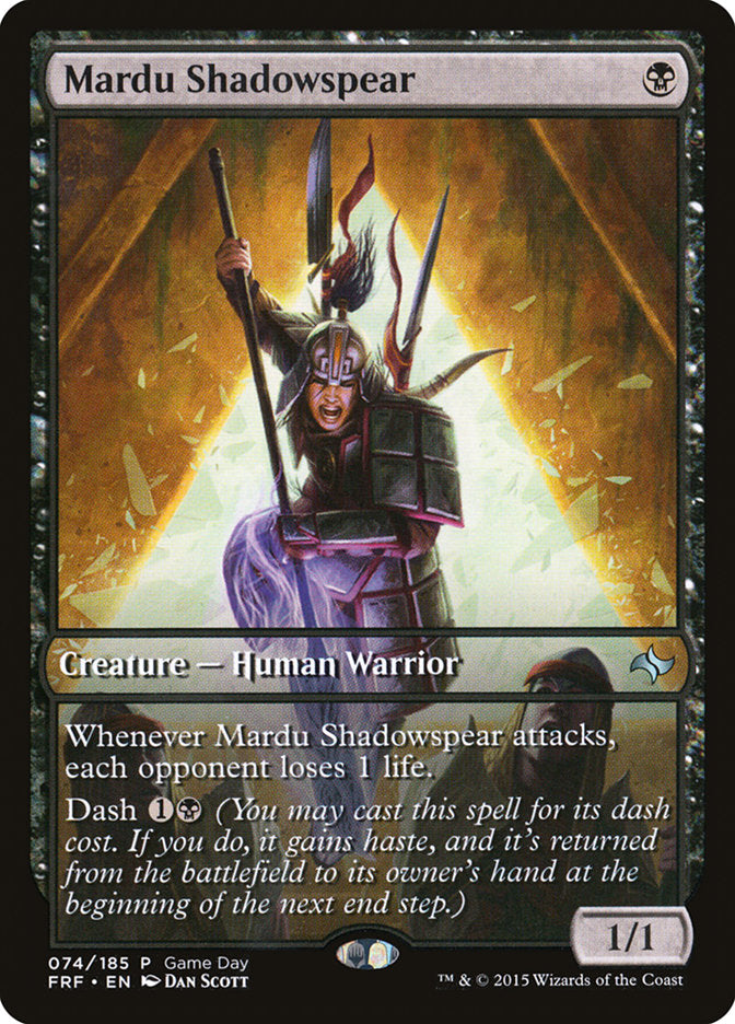 Mardu Shadowspear (Game Day) [Fate Reforged Promos] | Anubis Games and Hobby