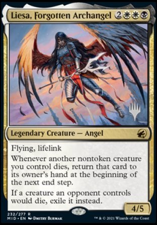 Liesa, Forgotten Archangel (Promo Pack) [Innistrad: Midnight Hunt Promos] | Anubis Games and Hobby