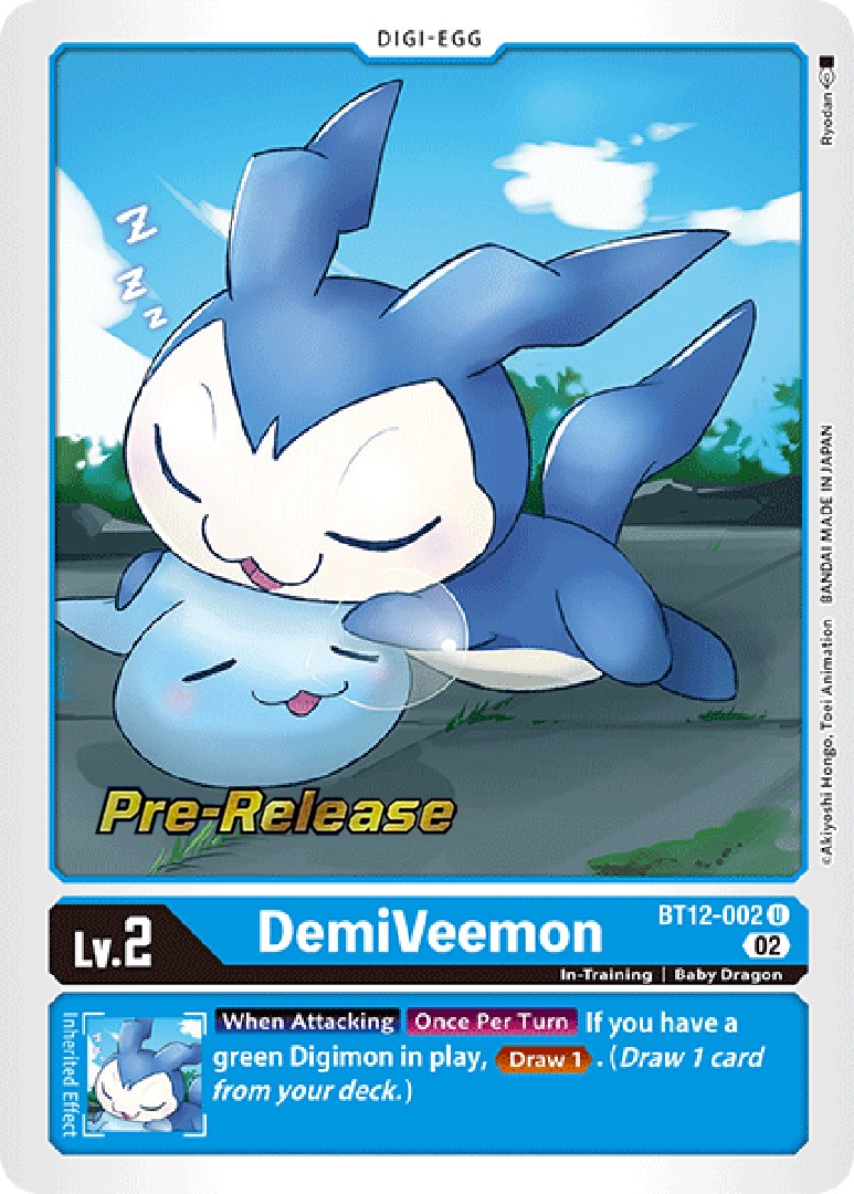 DemiVeemon [BT12-002] [Across Time Pre-Release Cards] | Anubis Games and Hobby