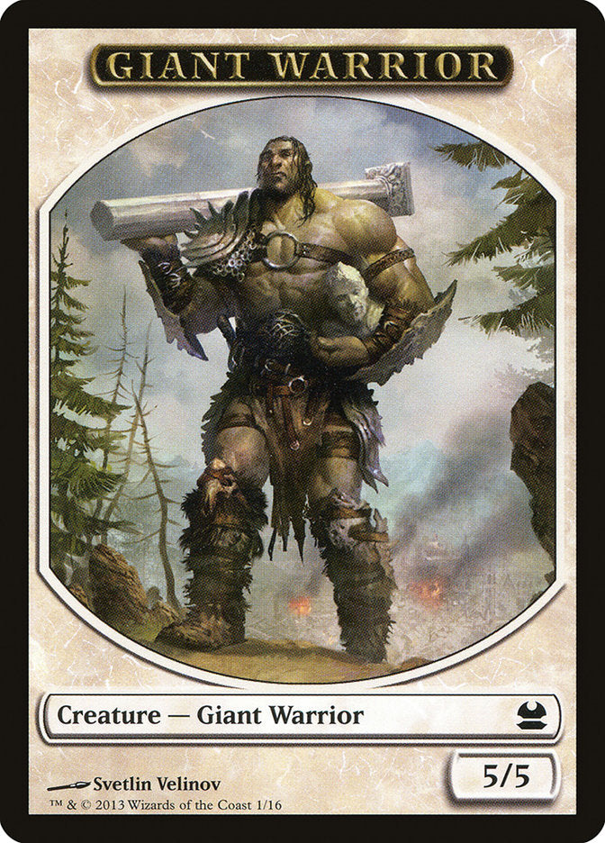 Giant Warrior Token [Modern Masters Tokens] | Anubis Games and Hobby