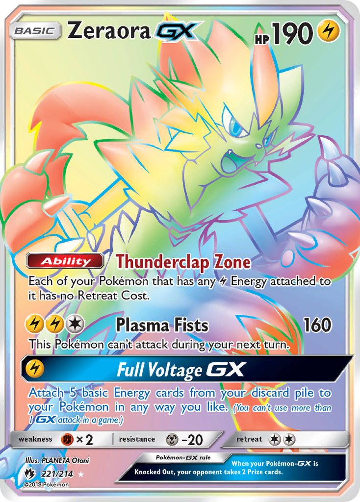 Zeraora GX (221/214) [Sun & Moon: Lost Thunder] | Anubis Games and Hobby