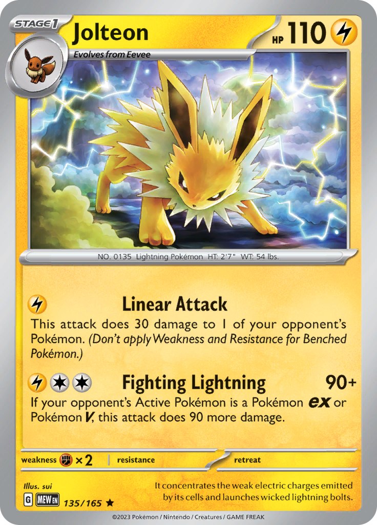 Jolteon (135/165) [Scarlet & Violet: 151] | Anubis Games and Hobby