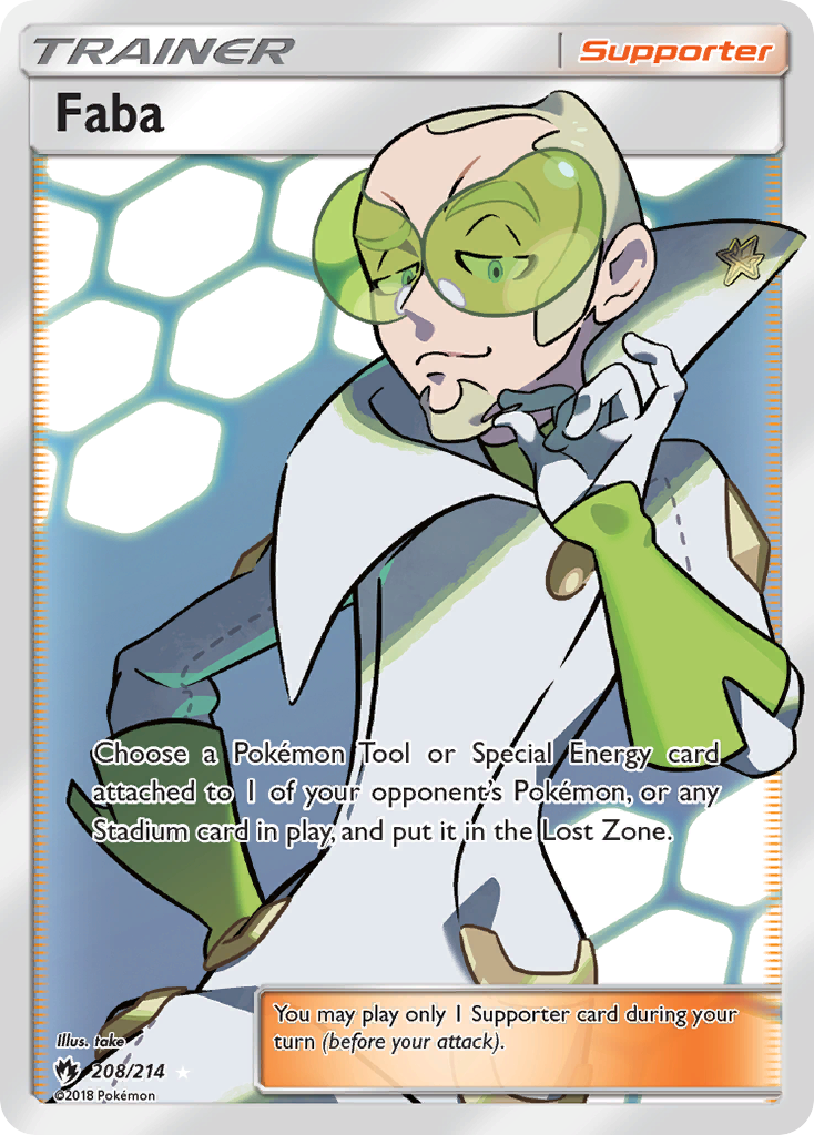 Faba (208/214) [Sun & Moon: Lost Thunder] | Anubis Games and Hobby