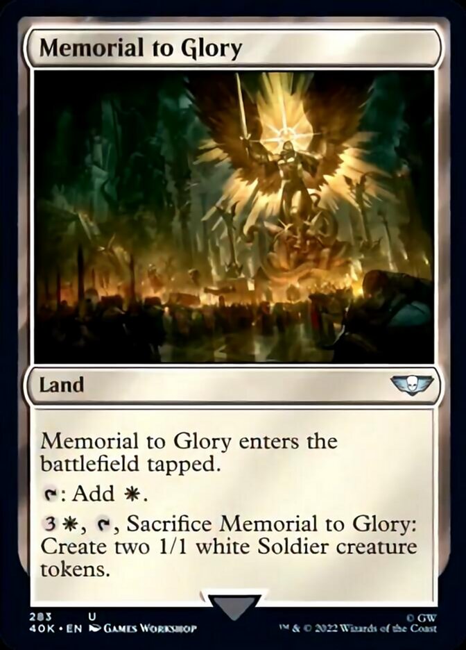 Memorial to Glory (Surge Foil) [Warhammer 40,000] | Anubis Games and Hobby