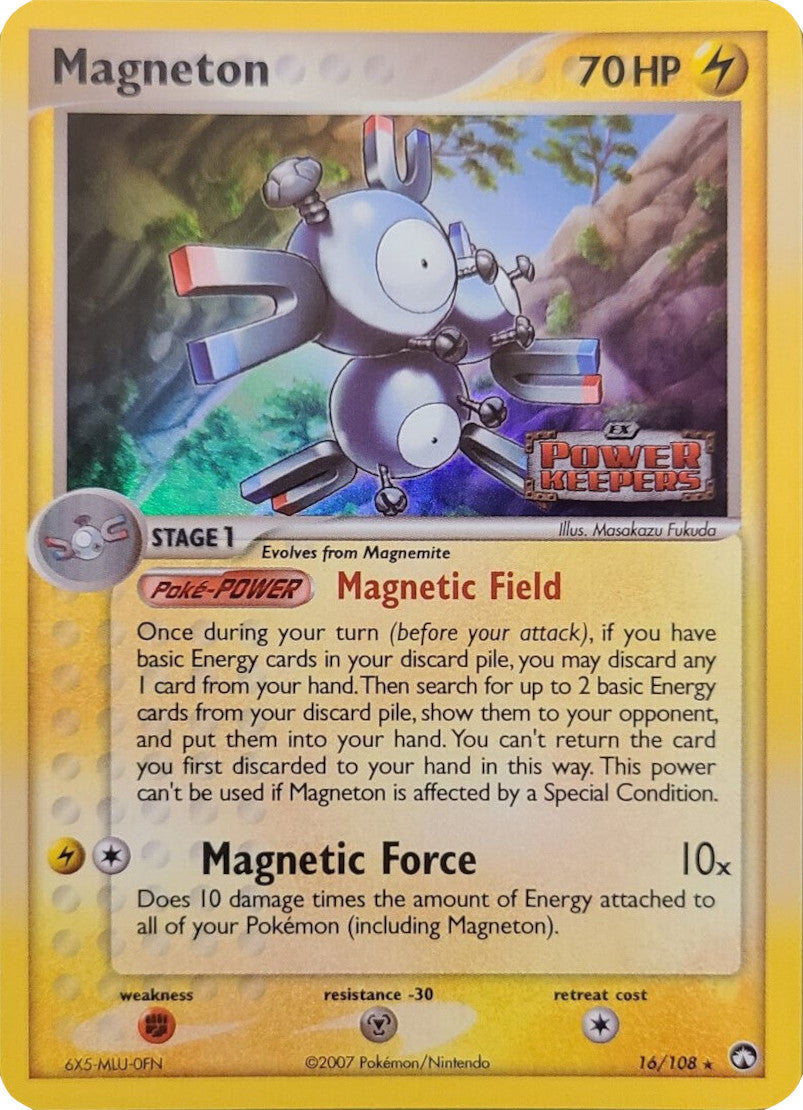 Magneton (16/108) (Stamped) [EX: Power Keepers] | Anubis Games and Hobby