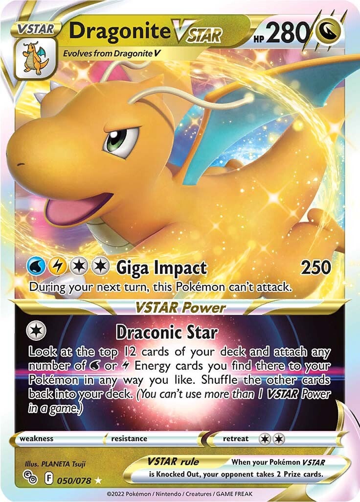 Dragonite VSTAR (050/078) [Pokémon GO] | Anubis Games and Hobby