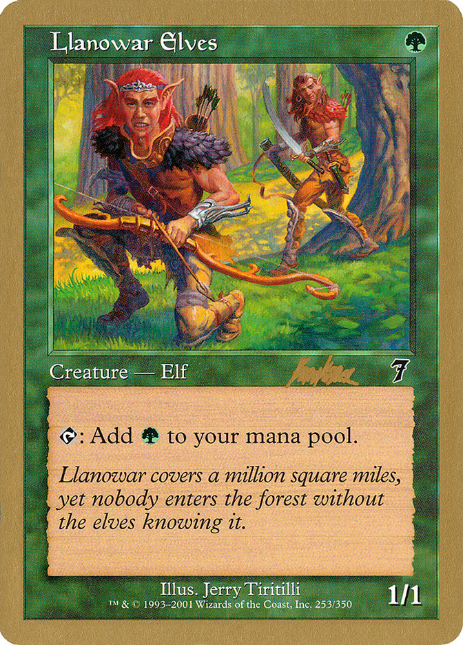 Llanowar Elves (Brian Kibler) [World Championship Decks 2002] | Anubis Games and Hobby