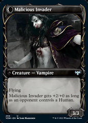 Innocent Traveler // Malicious Invader (Showcase Fang Frame) [Innistrad: Crimson Vow] | Anubis Games and Hobby