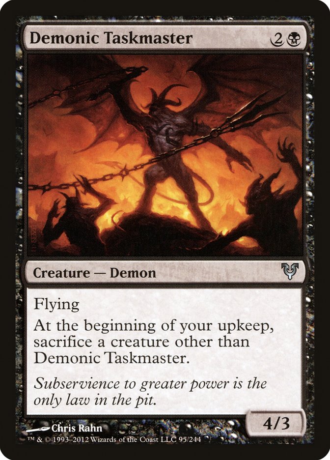Demonic Taskmaster [Avacyn Restored] | Anubis Games and Hobby