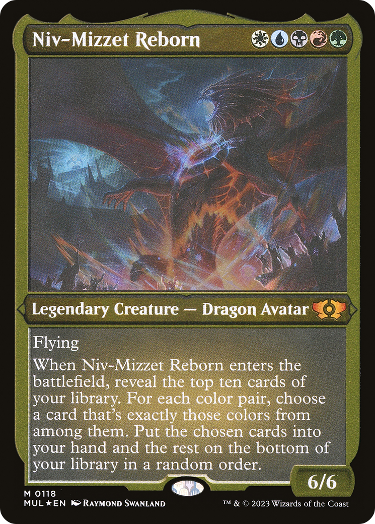 Niv-Mizzet Reborn (Foil Etched) [Multiverse Legends] | Anubis Games and Hobby