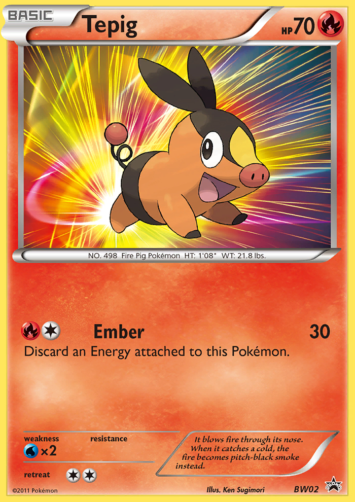 Tepig (BW02) [Black & White: Black Star Promos] | Anubis Games and Hobby