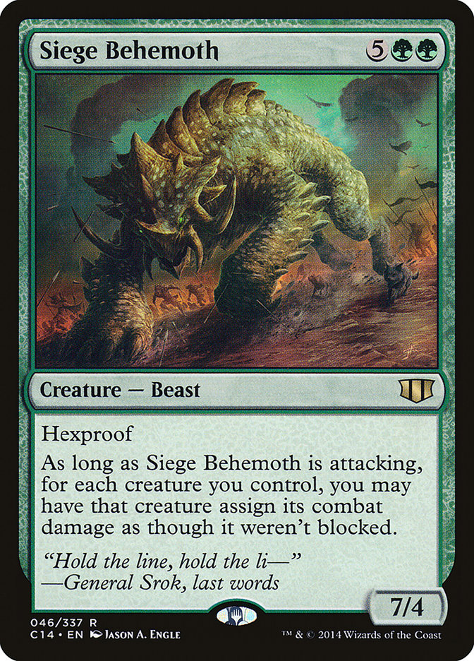 Siege Behemoth [Commander 2014] | Anubis Games and Hobby