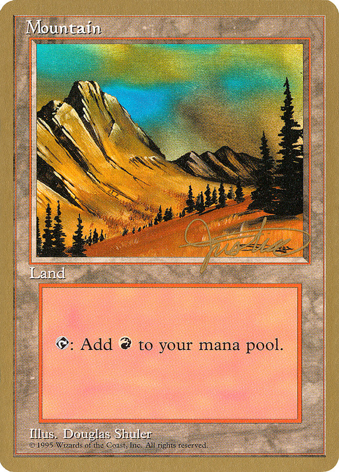 Mountain (mj375) (Mark Justice) [Pro Tour Collector Set] | Anubis Games and Hobby