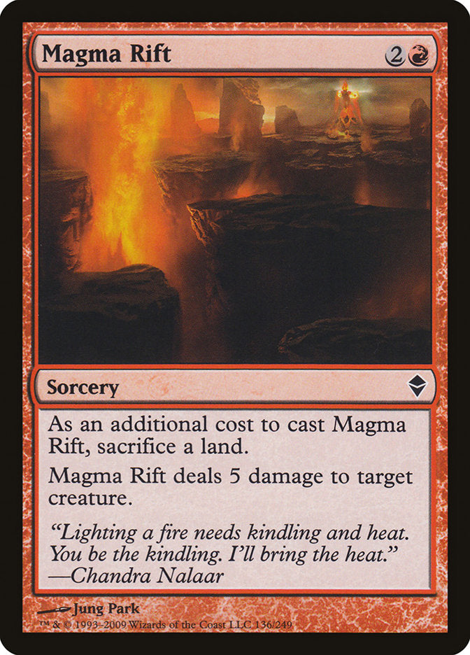 Magma Rift [Zendikar] | Anubis Games and Hobby