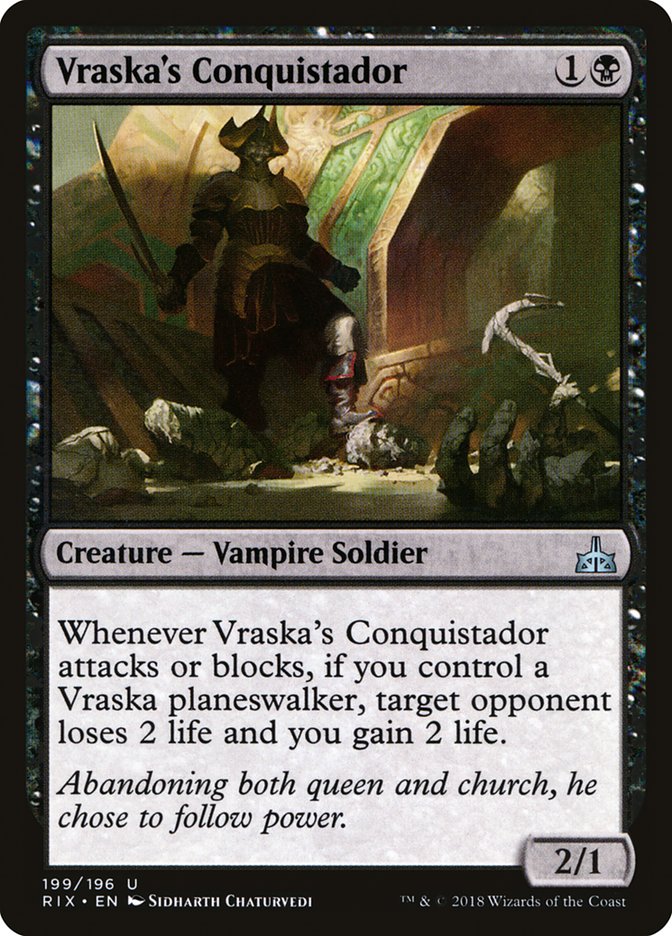 Vraska's Conquistador [Rivals of Ixalan] | Anubis Games and Hobby