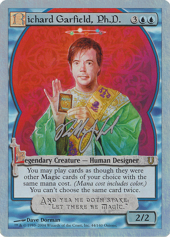 Richard Garfield, Ph.D. (Alternate Foil) [Unhinged] | Anubis Games and Hobby