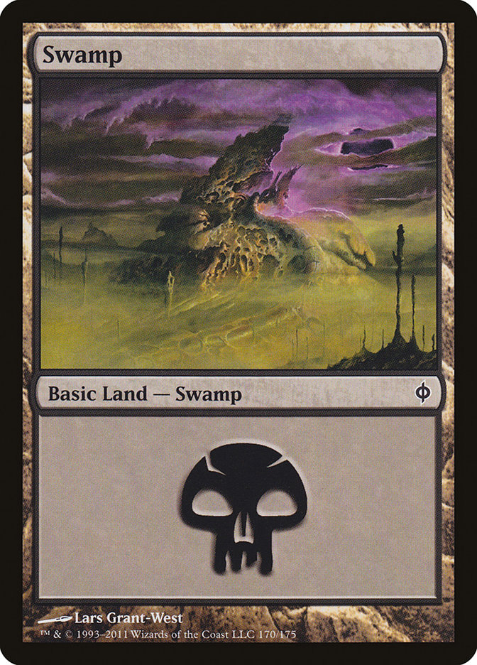 Swamp (170) [New Phyrexia] | Anubis Games and Hobby