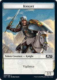 Knight // Soldier Double-Sided Token [Core Set 2021 Tokens] | Anubis Games and Hobby