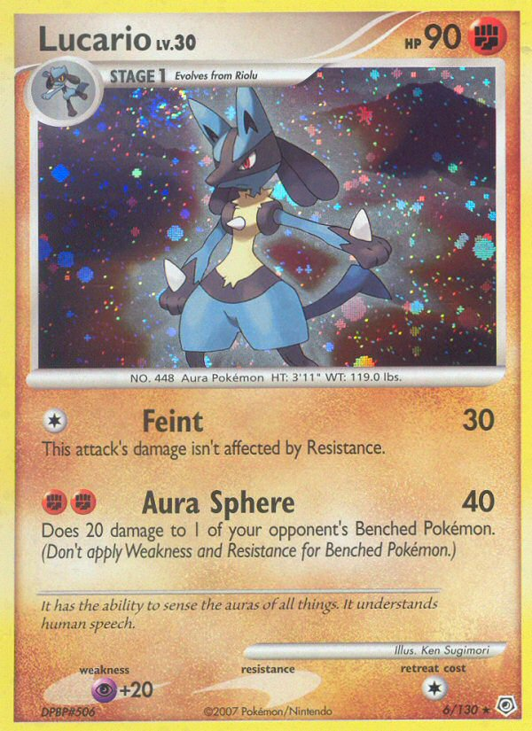 Lucario (6/130) [Diamond & Pearl: Base Set] | Anubis Games and Hobby