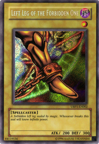 Left Leg of the Forbidden One [UBP1-EN002] Secret Rare | Anubis Games and Hobby