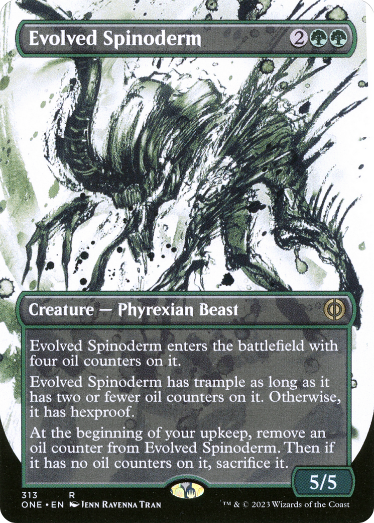 Evolved Spinoderm (Borderless Ichor) [Phyrexia: All Will Be One] | Anubis Games and Hobby