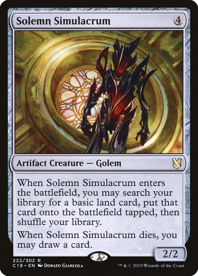 Solemn Simulacrum [Commander 2019] | Anubis Games and Hobby