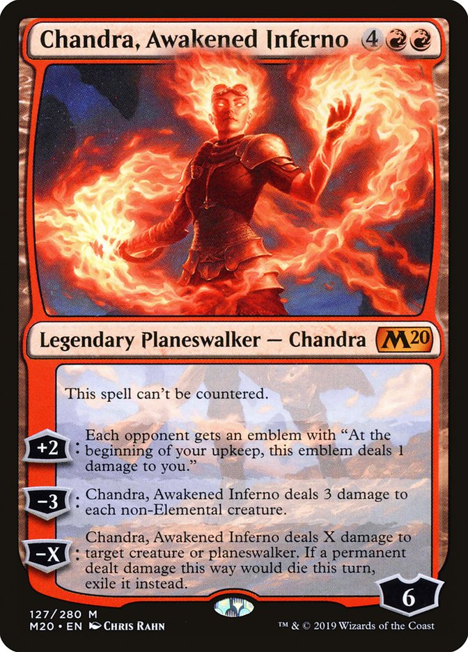 Chandra, Awakened Inferno [Core Set 2020] | Anubis Games and Hobby