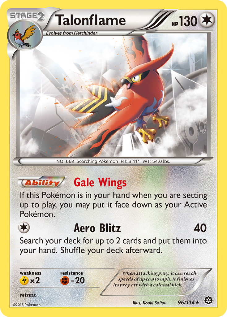 Talonflame (96/114) [XY: Steam Siege] | Anubis Games and Hobby