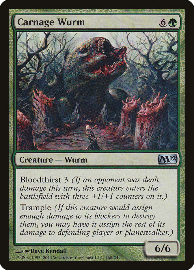 Carnage Wurm [Magic 2012] | Anubis Games and Hobby