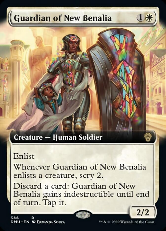 Guardian of New Benalia (Extended Art) [Dominaria United] | Anubis Games and Hobby