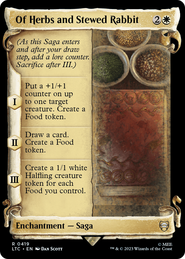 Of Herbs and Stewed Rabbit [The Lord of the Rings: Tales of Middle-Earth Commander Showcase Scrolls] | Anubis Games and Hobby