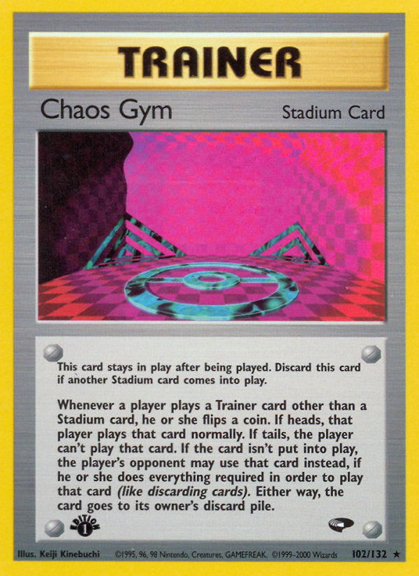 Chaos Gym (102/132) [Gym Challenge 1st Edition] | Anubis Games and Hobby
