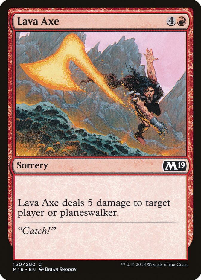 Lava Axe [Core Set 2019] | Anubis Games and Hobby