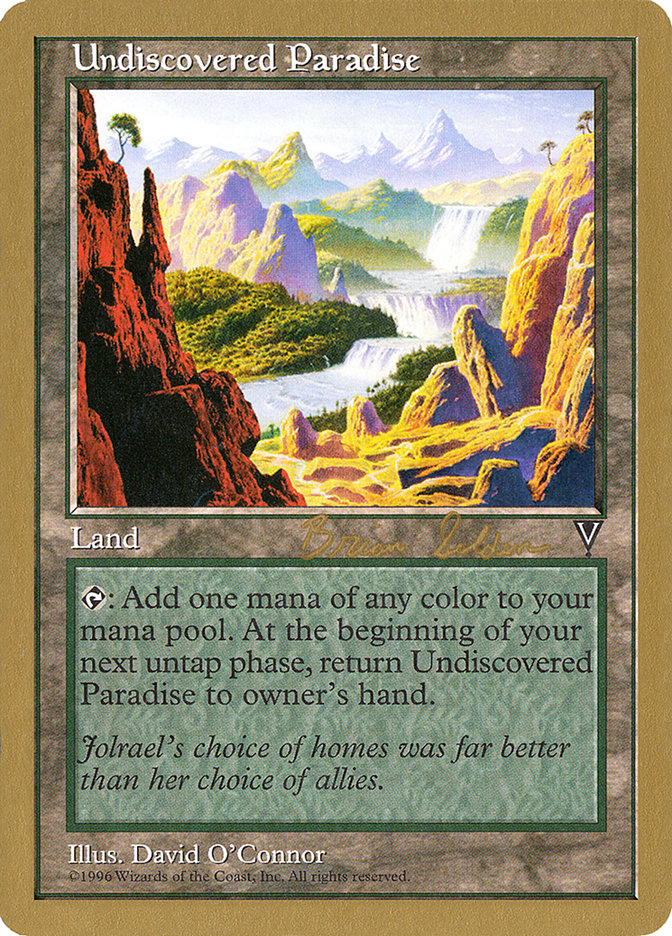 Undiscovered Paradise (Brian Selden) [World Championship Decks 1998] | Anubis Games and Hobby