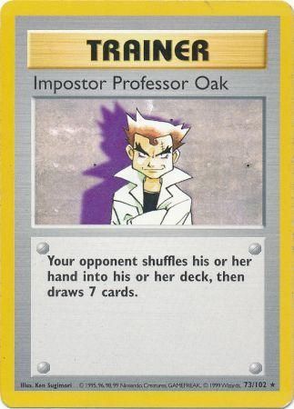 Impostor Professor Oak (73/102) [Base Set Shadowless Unlimited] | Anubis Games and Hobby