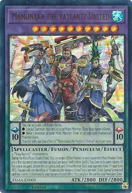 Mamonaka the Vaylantz United [TAMA-EN009] Ultra Rare | Anubis Games and Hobby