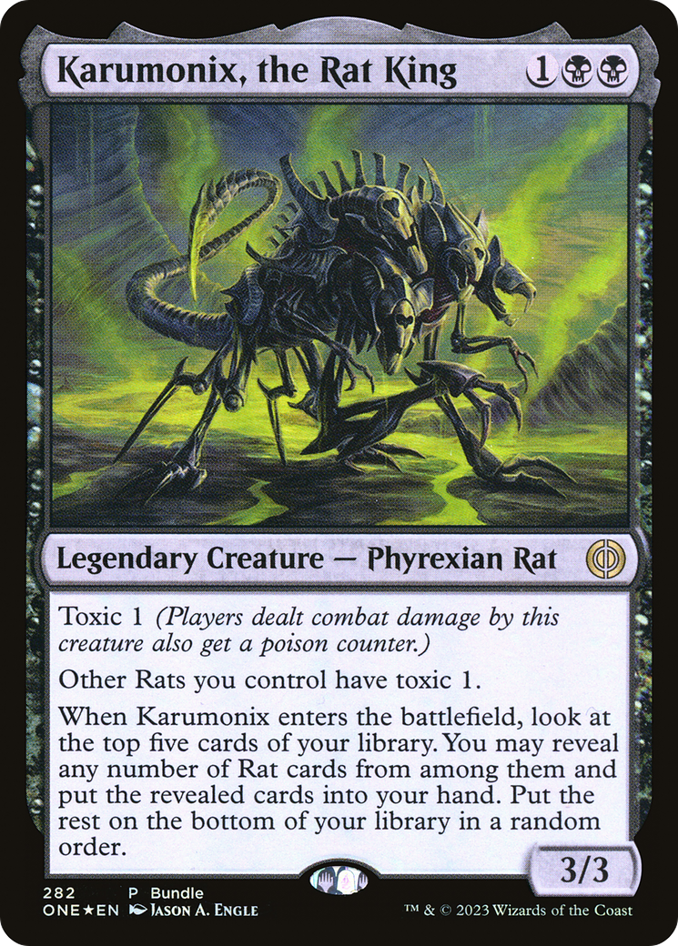 Karumonix, the Rat King (Bundle) [Phyrexia: All Will Be One] | Anubis Games and Hobby