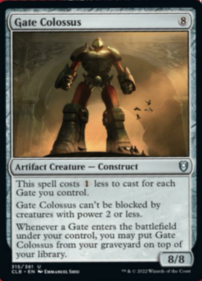 Gate Colossus [Commander Legends: Battle for Baldur's Gate] | Anubis Games and Hobby