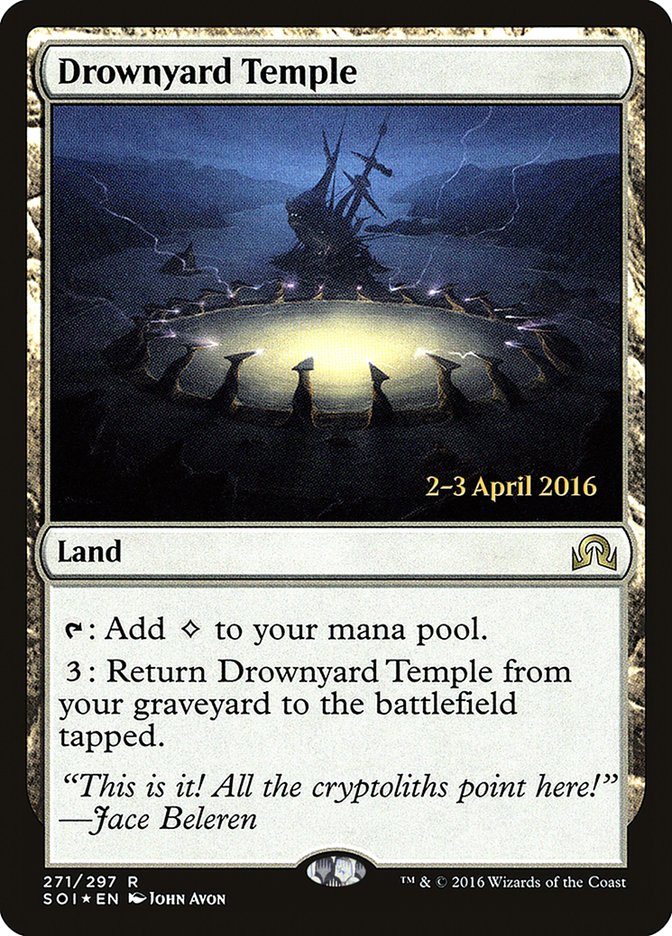 Drownyard Temple [Shadows over Innistrad Prerelease Promos] | Anubis Games and Hobby