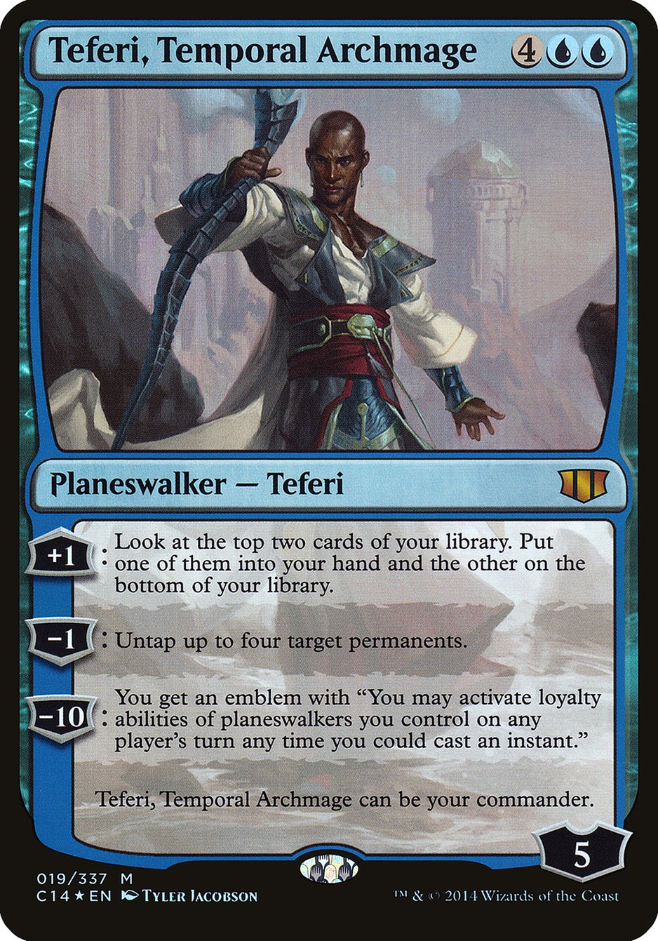 Teferi, Temporal Archmage (Oversized) [Commander 2014 Oversized] | Anubis Games and Hobby